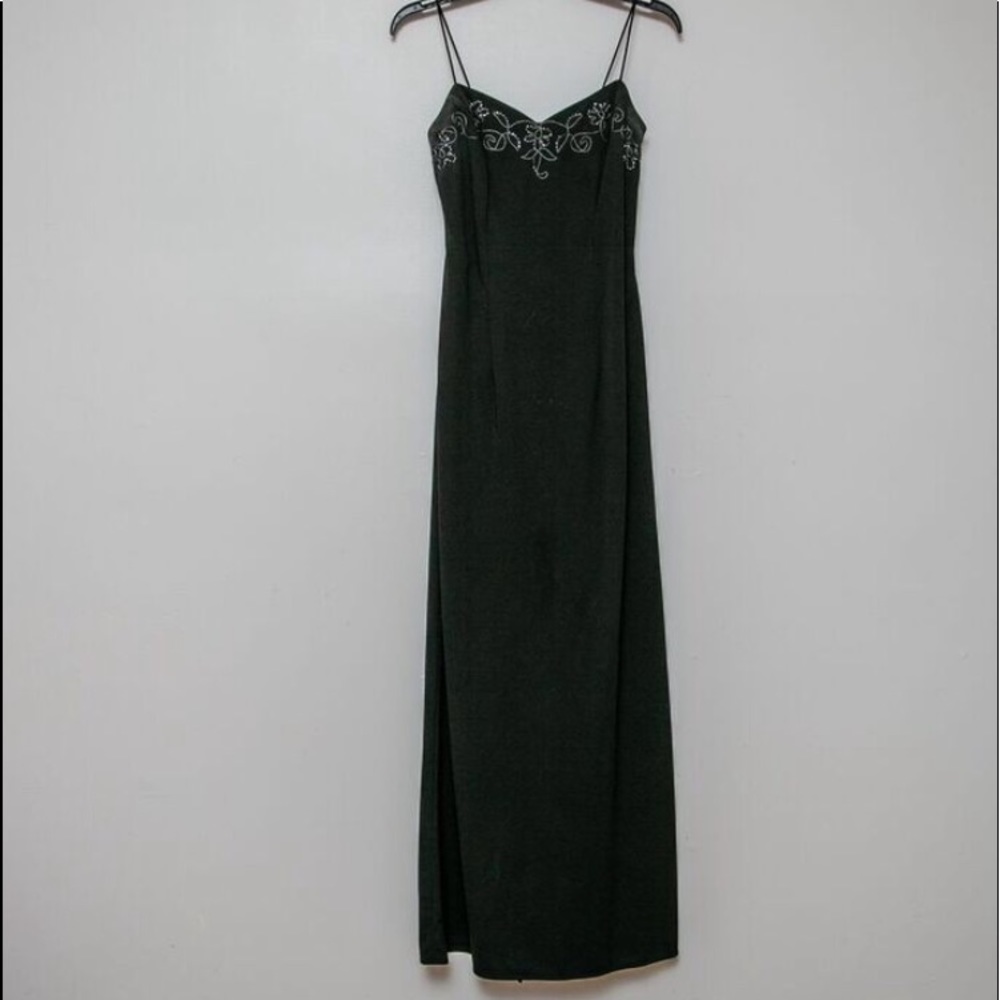 formal black dress
